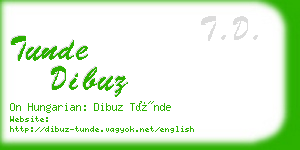 tunde dibuz business card